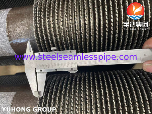 ASTM A335 Gr P9 मिश्र धातु स्टील के लिए भट्टियों के लिए Serrated फिन ट्यूब