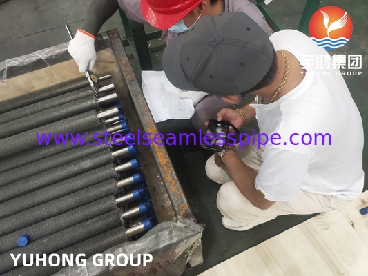 स्टेनलेस स्टील एक्सट्रूडेड फिनड ट्यूब SA249 TP304 वेल्डेड ट्यूब विथ एल्यूमीनियम फिन