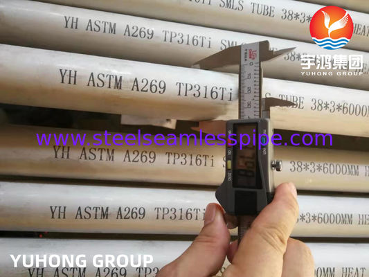 ASTM A269 TP316Ti / UNS S31635 स्टेनलेस स्टील सीमलेस ट्यूब गर्मी एक्सचेंजर के लिए