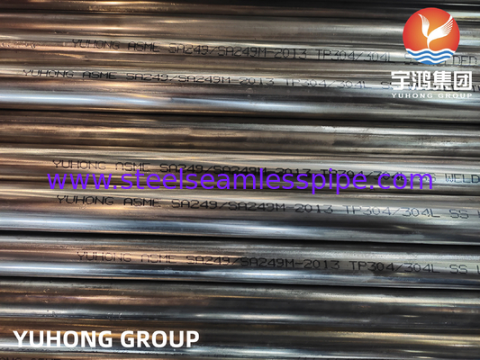 ASME SA249 TP304/304L 1.4301/1.4307 स्टेनलेस स्टील ब्राइट एनील्ड वेल्डेड ट्यूब