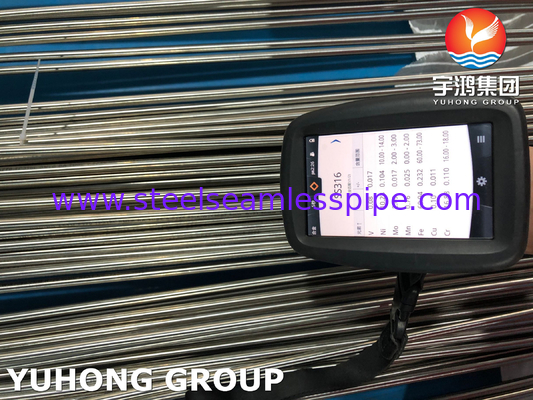 ASTM A270 TP316L सीमलेस ऑस्टेनिटिक एसएस सेनेटरी ट्यूब