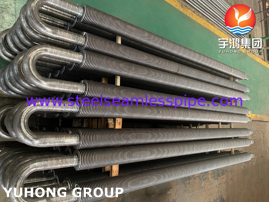 ASTM A106 / ASME SA 106 Gr.B कार्बन स्टील उच्च आवृत्ति वेल्डेड फिन ट्यूब यू प्रकार