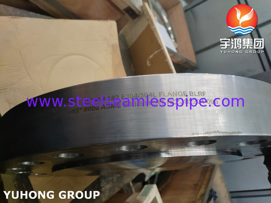ASTM A182 F304/304L ब्लाइंड B16.5 फोल्डेड फ्लेन्ज रिवाइज्ड फेस BLRF #600