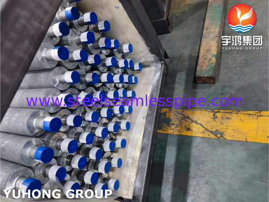ASTM B163 Incoloy 825 निकेल मिश्र धातु स्टील फिन ट्यूब सुपरहीटर के लिए जी प्रकार फिन
