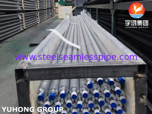ASTM B163 Incoloy 825 निकेल मिश्र धातु स्टील फिन ट्यूब सुपरहीटर के लिए जी प्रकार फिन