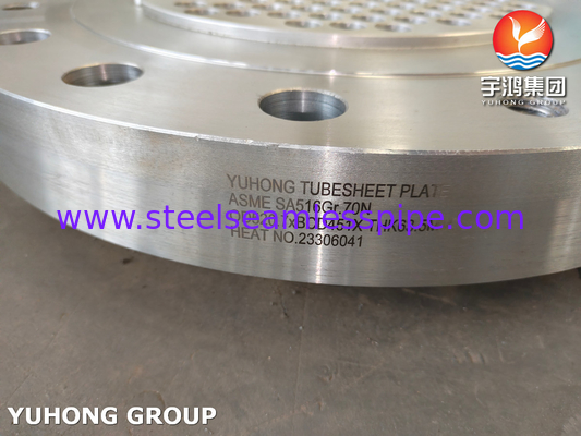 गर्मी एक्सचेंजर के लिए ASME SA516 Gr.70N कार्बन स्टील ट्यूब शीट प्लेट