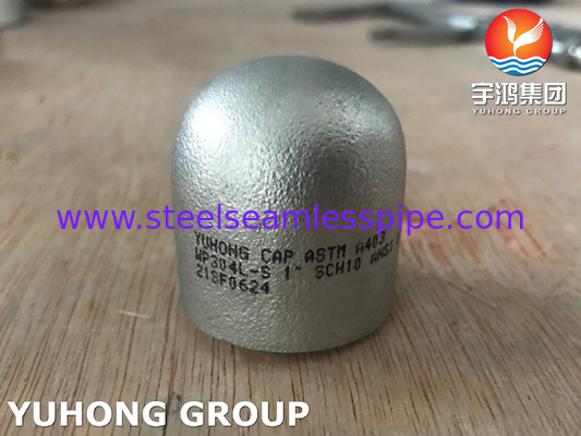 ASTM A403 WP304L 1.4307 अंत टोपी स्टेनलेस स्टील बटवेल्ड फिटिंग
