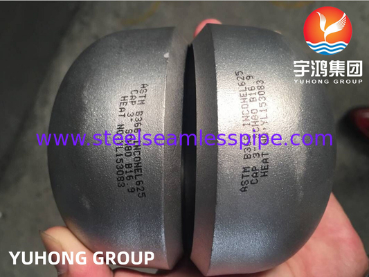 ASTM B366 इनकोनेल 625 / UNS N06625 अंत टोपी निकेल मिश्र धातु स्टील बटवेल्ड फिटिंग