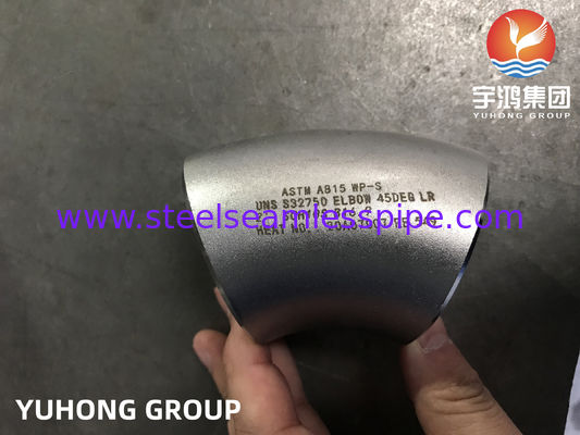 ASTM A815 WP-S UNS S32750 S32760 Elbow 90DEG LR 2'' SCH10S गैस और तेल पाइप,एयर स्टीम पेट्रोलियम गैस पानी B16.9