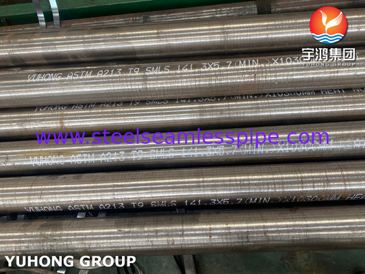 ASTM A213 ग्रेड T9 मिश्र धातु स्टील सीमलेस ट्यूब स्टड फिन ट्यूब स्टीम फर्नेस के लिए