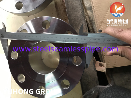 ASTM A182 F51 डुप्लेक्स स्टील फोल्डेड वेल्डनेक फ्लैंज RF B16.5 तेल और गैस के लिए