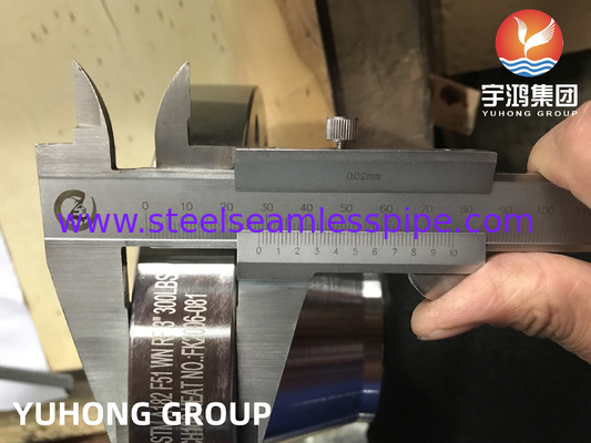 ASTM A182 F51 डुप्लेक्स स्टील फोल्डेड वेल्डनेक फ्लैंज RF B16.5 तेल और गैस के लिए