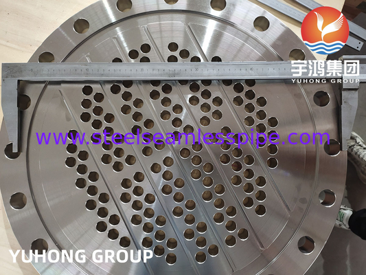ASTM A182 / ASME SA182 F316L स्टेनलेस स्टील ट्यूबशीट हीट एक्सचेंजर पार्ट