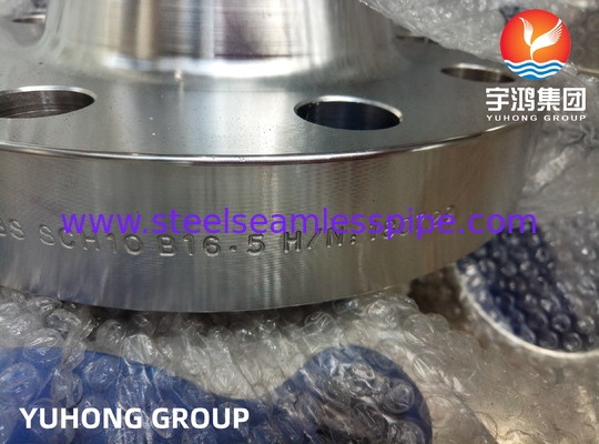 ASTM A182 F347 स्टेनलेस स्टील फोल्डेड फ्लैंज वेल्ड नेक RF B16.5
