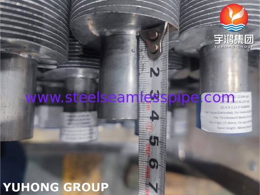 ASTM B163 Incoloy 825 Fin Tube With Aluminum Fin के लिए बॉयलर