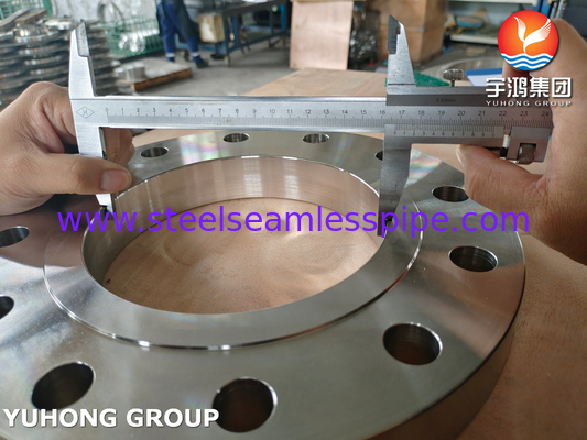 जल उपचार, ASTM A182 F904L, N08904 स्टेनलेस स्टील स्लिप ऑन फ्लैंज, उठाया हुआ चेहरा, B16.5