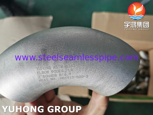 ASTM B363 WPT2 कोहनी टाइटेनियम मिश्र धातु स्टील बटवेल्ड फिटिंग ASME B16.9