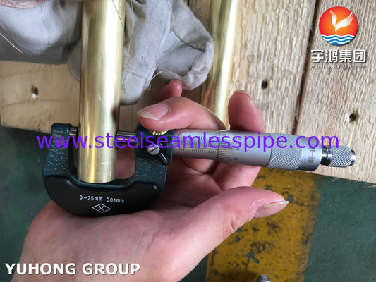 ASTM B111 C44300 हीट एक्सचेंजर के लिए तांबा मिश्र धातु सीमलेस ट्यूब
