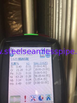 एएसटीएम बी 444 जीआर.2 उष्मांक 625 सीमलेस यू बेंड ट्यूब हीट एक्सचेंजर एप्लीकेशन के लिए 100% यूटी एंड ईटी एंड एचटी