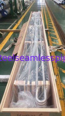 ASME SA213 / SA213M-2013 ए, टीपी 904 एल / यूएनएस नो 8904 स्टेनलेस स्टील यू बेंड ट्यूब 19.05 एमएम एक्स 1.65 एमएम