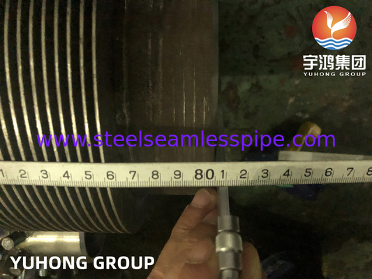 ASTM EN DIN ASTM A106 Gr.B A335 P5 P9 A312 TP304 317L स्टड फिन ट्यूब