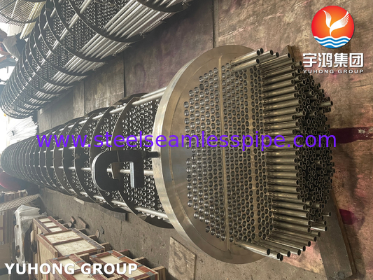 ASME SA213 TP316L शेल और ट्यूब हीट एक्सचेंजर में सीधे ट्यूब बंडल