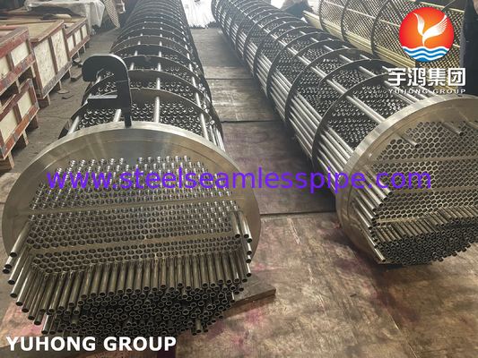 ASME SA213 TP316L शेल और ट्यूब हीट एक्सचेंजर में सीधे ट्यूब बंडल