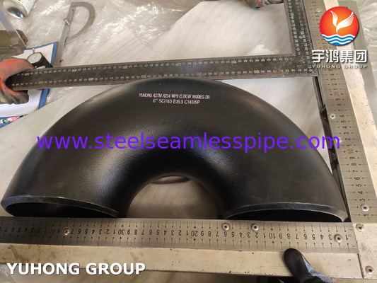 ASTM A234 WP9 कार्बन स्टील 180 डिग्री कोहनी बट वेल्ड फिटिंग