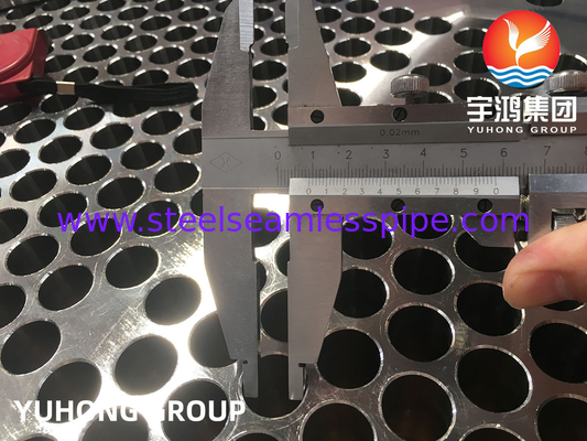 ASME SA182 F316L, 1.4404 स्टेनलेस स्टील हीट एक्सचेंजर के लिए फोल्डेड ट्यूब शीट