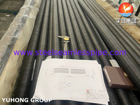 Asme Sa210 ग्रेड A1 कार्बन स्टील फिन्डेड ट्यूब्स विथ एम्बेडेड G टाइप एल्यूमीनियम फिन्डेड