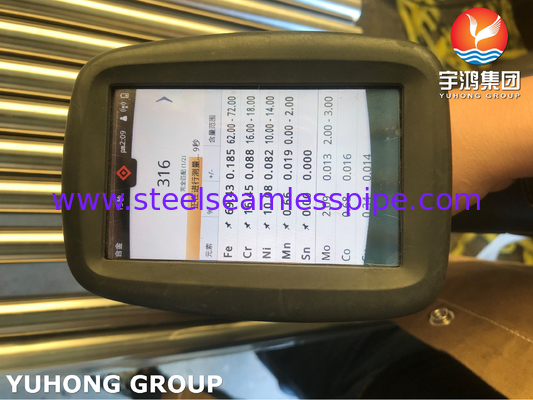 ASTM A269 TP316L स्टेनलेस स्टील सीमलेस ट्यूब स्ट्रा चूसने के कप के लिए ब्राइट एनील्ड
