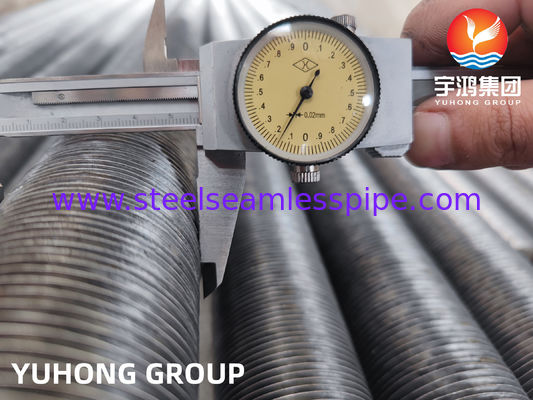 हीट एक्सचेंजर और कंडेनसर अनुप्रयोगों के लिए एल्यूमीनियम फिन सामग्री और कई फिन प्रकार के साथ अनुकूलित फिनेड ट्यूब