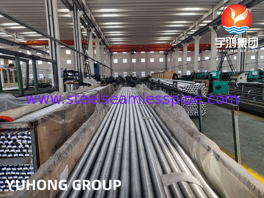 हीट एक्सचेंजर और कंडेनसर अनुप्रयोगों के लिए एल्यूमीनियम फिन सामग्री और कई फिन प्रकार के साथ अनुकूलित फिनेड ट्यूब