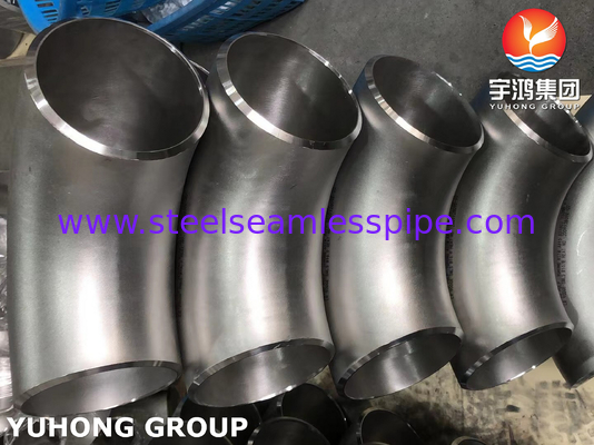 ASTM A815 S31803 डुप्लेक्स स्टील बटवेल्डेड 90Deg कोहनी पाइप फिटिंग B16.9