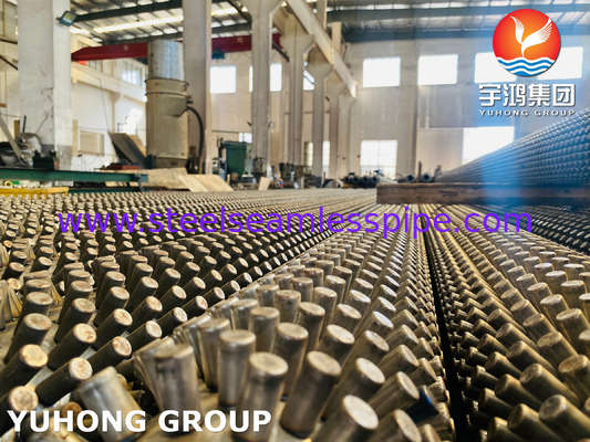 स्टड फिन ट्यूब ASME SA335 P5 13Cr (SS 410) स्टीम रिफॉर्मिंग फर्नेस के लिए पिन ट्यूब