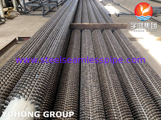 स्टड फिन ट्यूब ASME SA335 P5 13Cr (SS 410) स्टीम रिफॉर्मिंग फर्नेस के लिए पिन ट्यूब