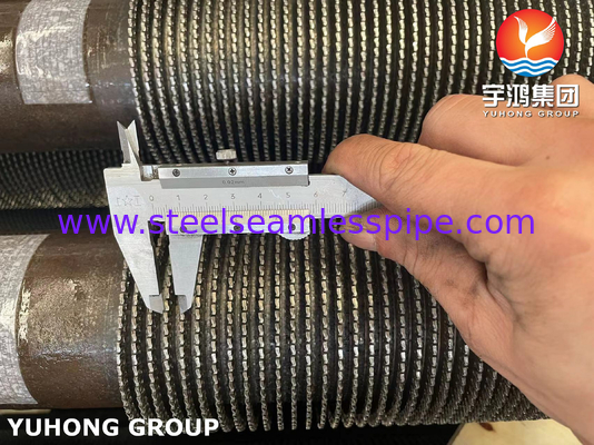 ASME SA335 P9 11CR मिश्र धातु स्टील सर्गेटेड फिन ट्यूब गर्मी हस्तांतरण के लिए