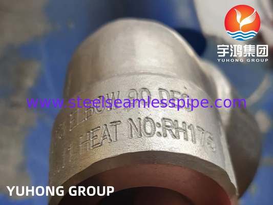 ASTM A182 F53 S32750 सुपर डुप्लेक्स स्टेनलेस स्टील फिटिंग 90 डिग्री एल्बो B16.11 रासायनिक अनुप्रयोग
