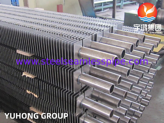 ASTM A192 कार्बन स्टील HH-प्रकार स्क्वायर फिनेड ट्यूब बॉयलरों में इकोनॉमाइज़र के लिए