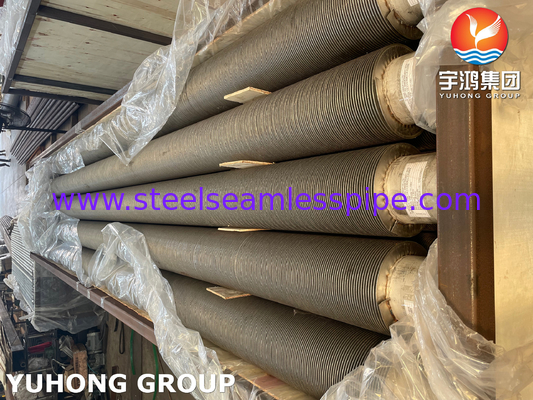 ASTM A376 TP347H S34709 स्टेनलेस स्टील उच्च आवृत्ति वेल्डेड सर्पिल फिन ट्यूब