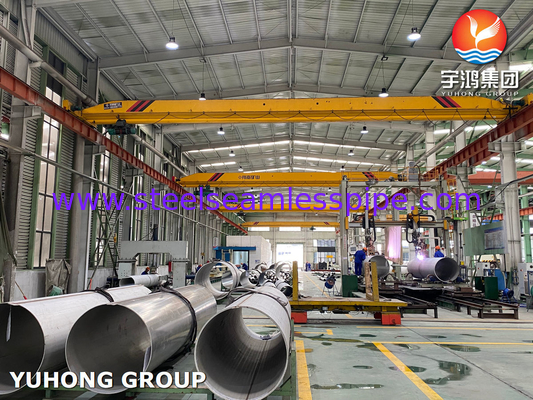 Astm A358 Cl.1 Cl.3 Tp304h स्टेनलेस स्टील वेल्डेड पाइप सादा अंत