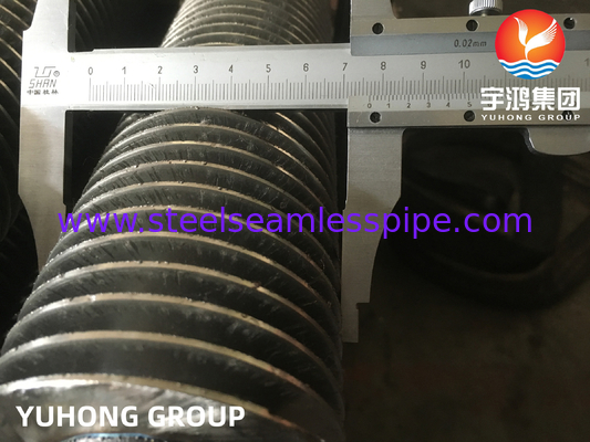 ASME SA213 T12 SMLS बेस ट्यूब कार्बन स्टील फिन्स HFW फिनड ट्यूब एयर कूलर के लिए