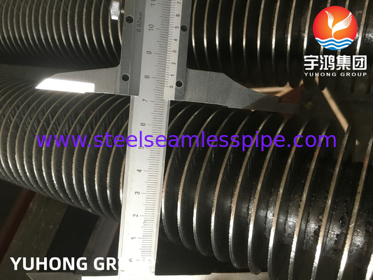 ASME SA213 T12 SMLS बेस ट्यूब कार्बन स्टील फिन्स HFW फिनड ट्यूब एयर कूलर के लिए