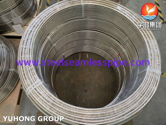 ASTM A269 TP316/316L स्टेनलेस स्टील हीट एक्सचेंजर कॉइल ट्यूब ब्राइट एनील्ड