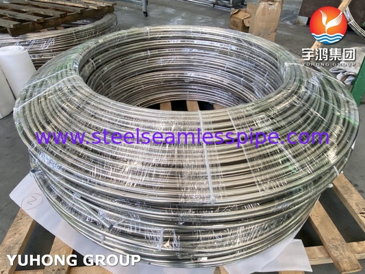 ASTM A269 TP316/316L स्टेनलेस स्टील हीट एक्सचेंजर कॉइल ट्यूब ब्राइट एनील्ड