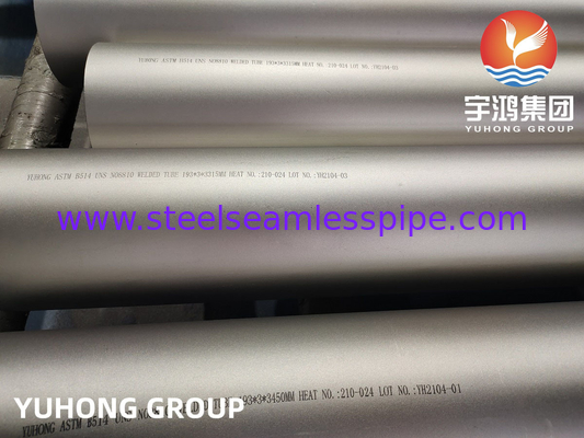 ASME SB514 Incoloy 800H वेल्ड ट्यूब सामान्य संक्षारक सेवा के लिए निकल-आयरन-क्रोमियम मिश्र धातु स्टील