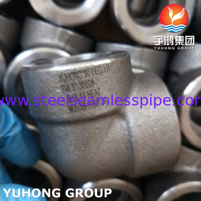 ASTM A105 कार्बन स्टील फिटिंग सोकेट वेल्ड 90Deg LR कोहनी 3000LBS ASME B16.11