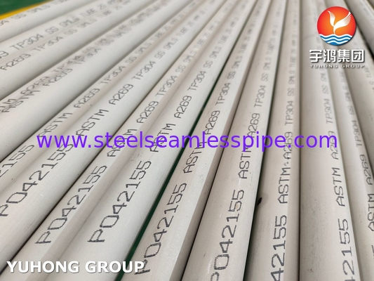ASTM A269 TP304 स्टेनलेस स्टील सीमलेस ट्यूब अचार और एनील्ड ट्यूबिंग