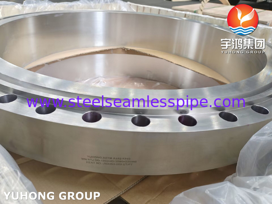 स्टेनलेस स्टील वेल्ड नेक आरटीजे फ्लैंज ASME B16.5 ASTM A182 F310 WNRTJ फ्लैंज