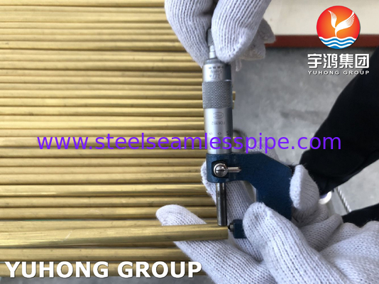 ASME SB111 C70600 C68700 C71500 C44300 सीमलेस ट्यूब 100% HT 15.88 X 1.24 X 6096MM